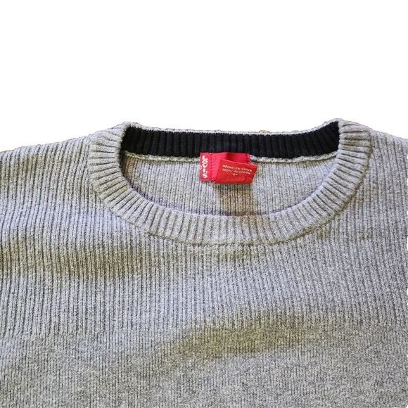 VTG Mens Levi's Sweater Size L 100% Cotton Red Tag Label Hiking Preppy USA Levis - Picture 3 of 15